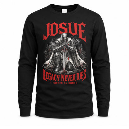 JOSUE HS90-K04-109 - NAME Legacy Never Dies Forged By Honor Personalized Knight