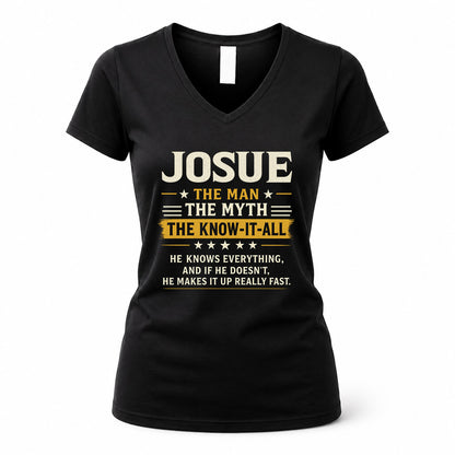 JOSUE TM90-K04-125 - NAME Legendary Know-It-All Personalized Funny Shirt