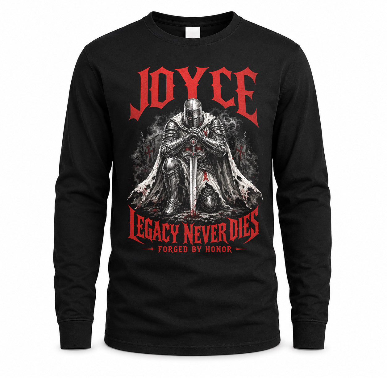 JOYCE HS90-K04-109 - NAME Legacy Never Dies Forged By Honor Personalized Knight