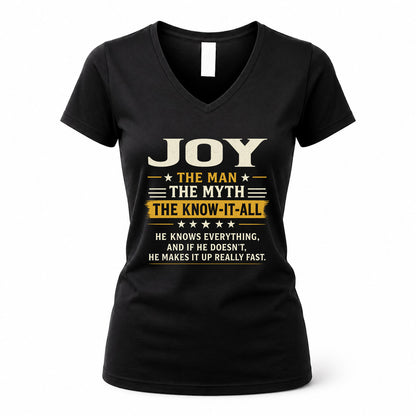 JOY TM90-K04-125 - NAME Legendary Know-It-All Personalized Funny Shirt