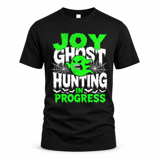 JOY HW22-K06-109 - NAME Ghost Hunting In Progress Personalized Halloween Shirt