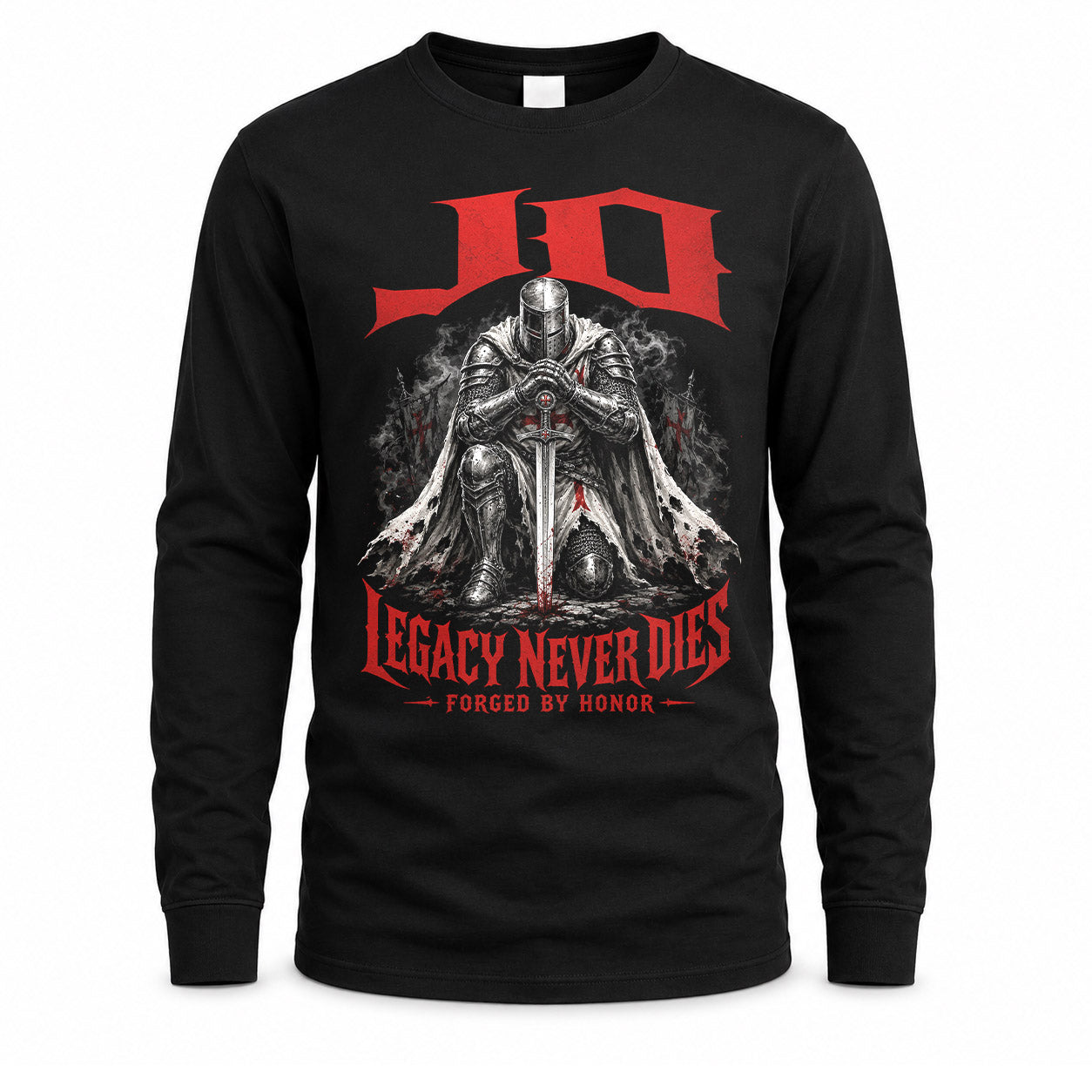JO HS90-K04-109 - NAME Legacy Never Dies Forged By Honor Personalized Knight