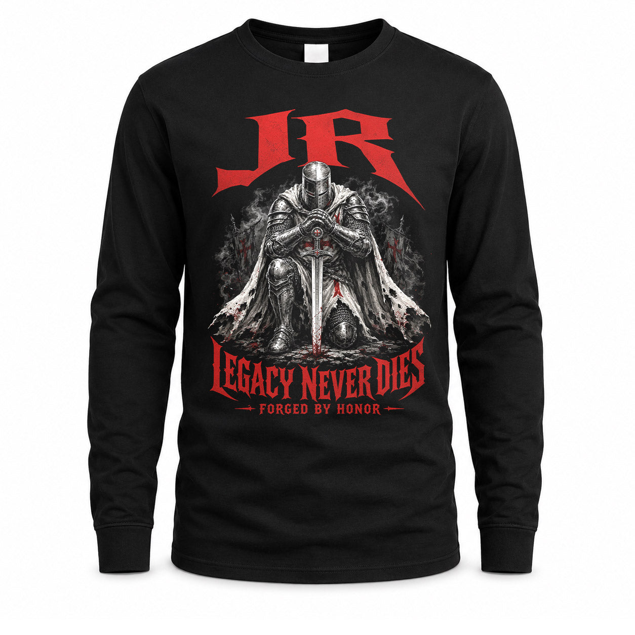 JR HS90-K04-109 - NAME Legacy Never Dies Forged By Honor Personalized Knight