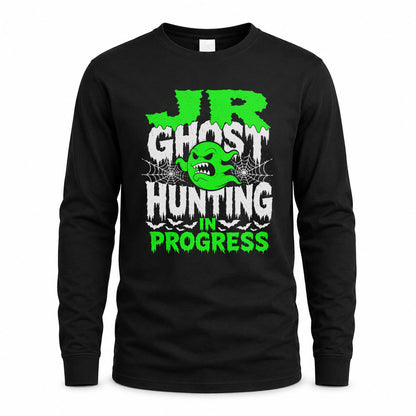 JR HW22-K06-109 - NAME Ghost Hunting In Progress Personalized Halloween Shirt