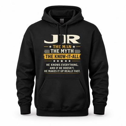 JR TM90-K04-125 - NAME Legendary Know-It-All Personalized Funny Shirt
