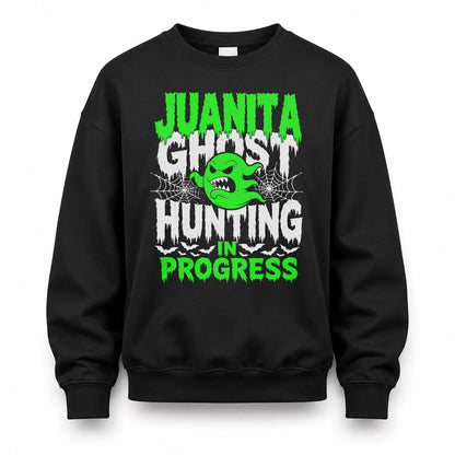 JUANITA HW22-K06-109 - NAME Ghost Hunting In Progress Personalized Halloween Shirt