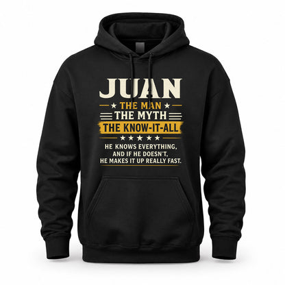JUAN TM90-K04-125 - NAME Legendary Know-It-All Personalized Funny Shirt
