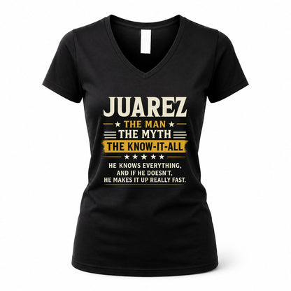 JUAREZ TM90-K04-125 - NAME Legendary Know-It-All Personalized Funny Shirt