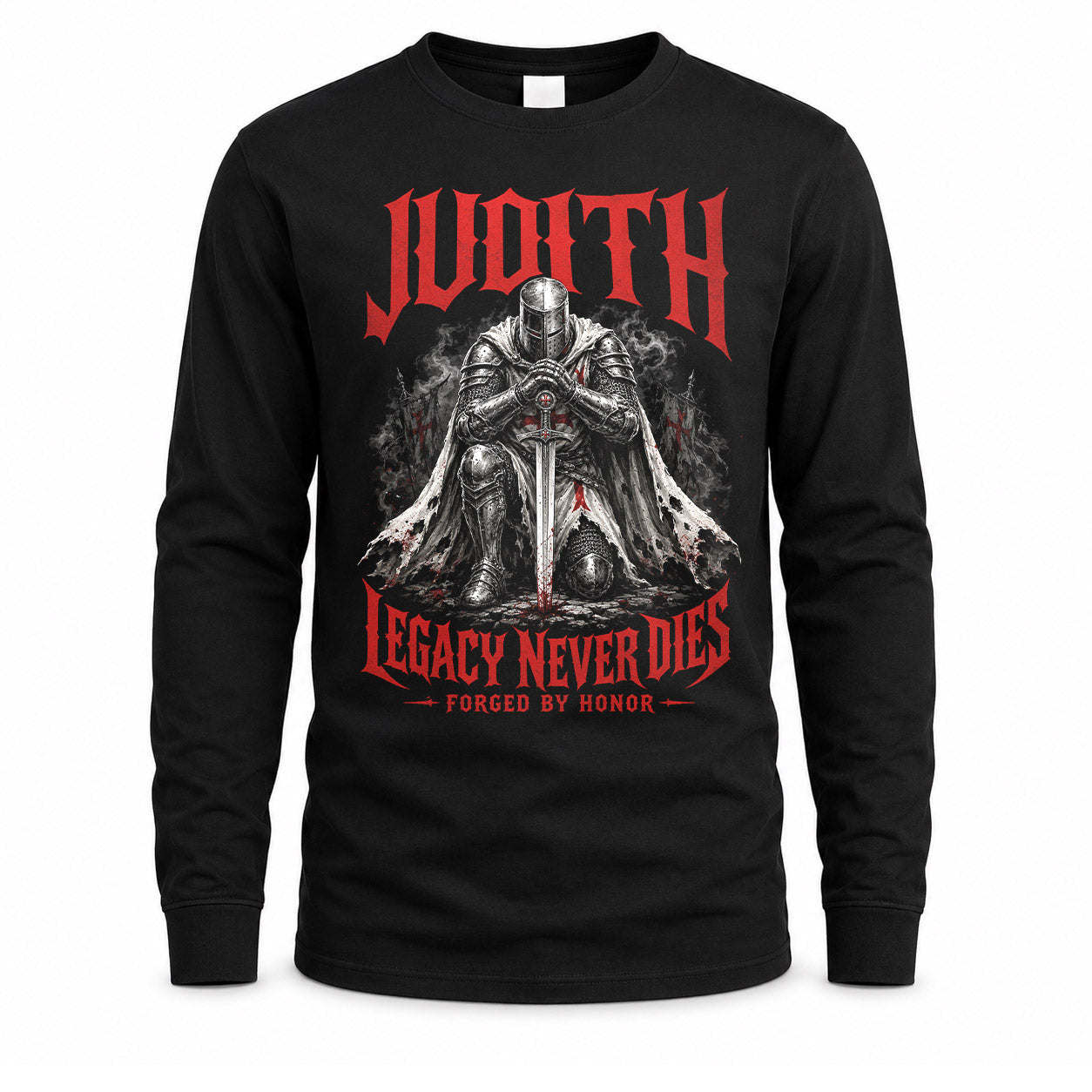 JUDITH HS90-K04-109 - NAME Legacy Never Dies Forged By Honor Personalized Knight