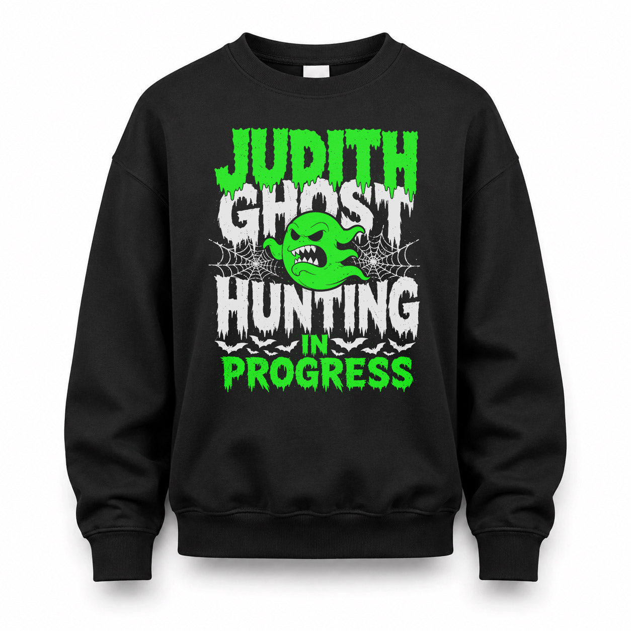 JUDITH HW22-K06-109 - NAME Ghost Hunting In Progress Personalized Halloween Shirt