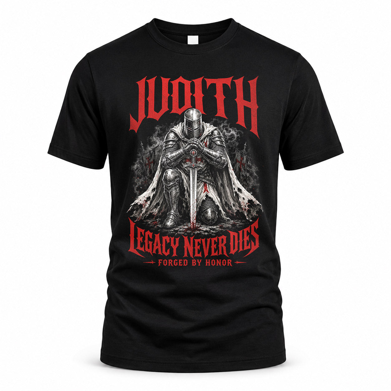 JUDITH HS90-K04-109 - NAME Legacy Never Dies Forged By Honor Personalized Knight