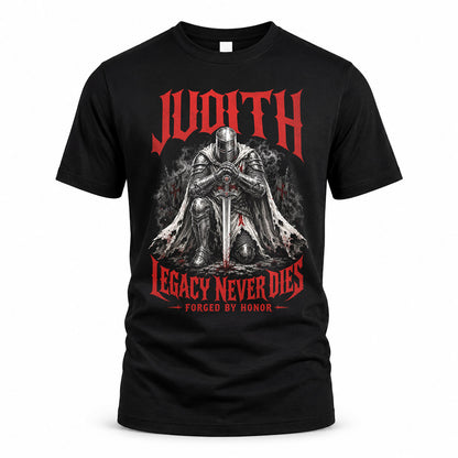 JUDITH HS90-K04-109 - NAME Legacy Never Dies Forged By Honor Personalized Knight