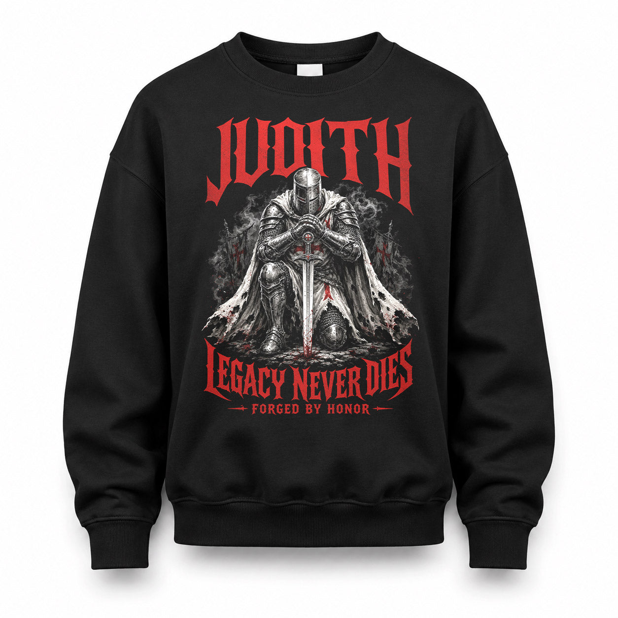 JUDITH HS90-K04-109 - NAME Legacy Never Dies Forged By Honor Personalized Knight