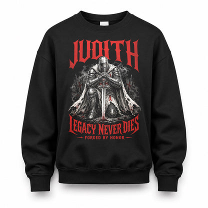 JUDITH HS90-K04-109 - NAME Legacy Never Dies Forged By Honor Personalized Knight