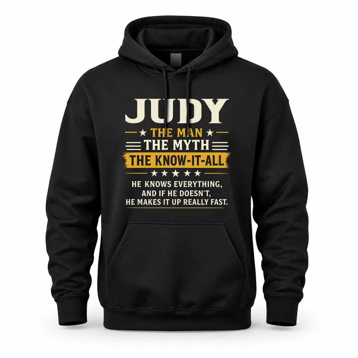 JUDY TM90-K04-125 - NAME Legendary Know-It-All Personalized Funny Shirt