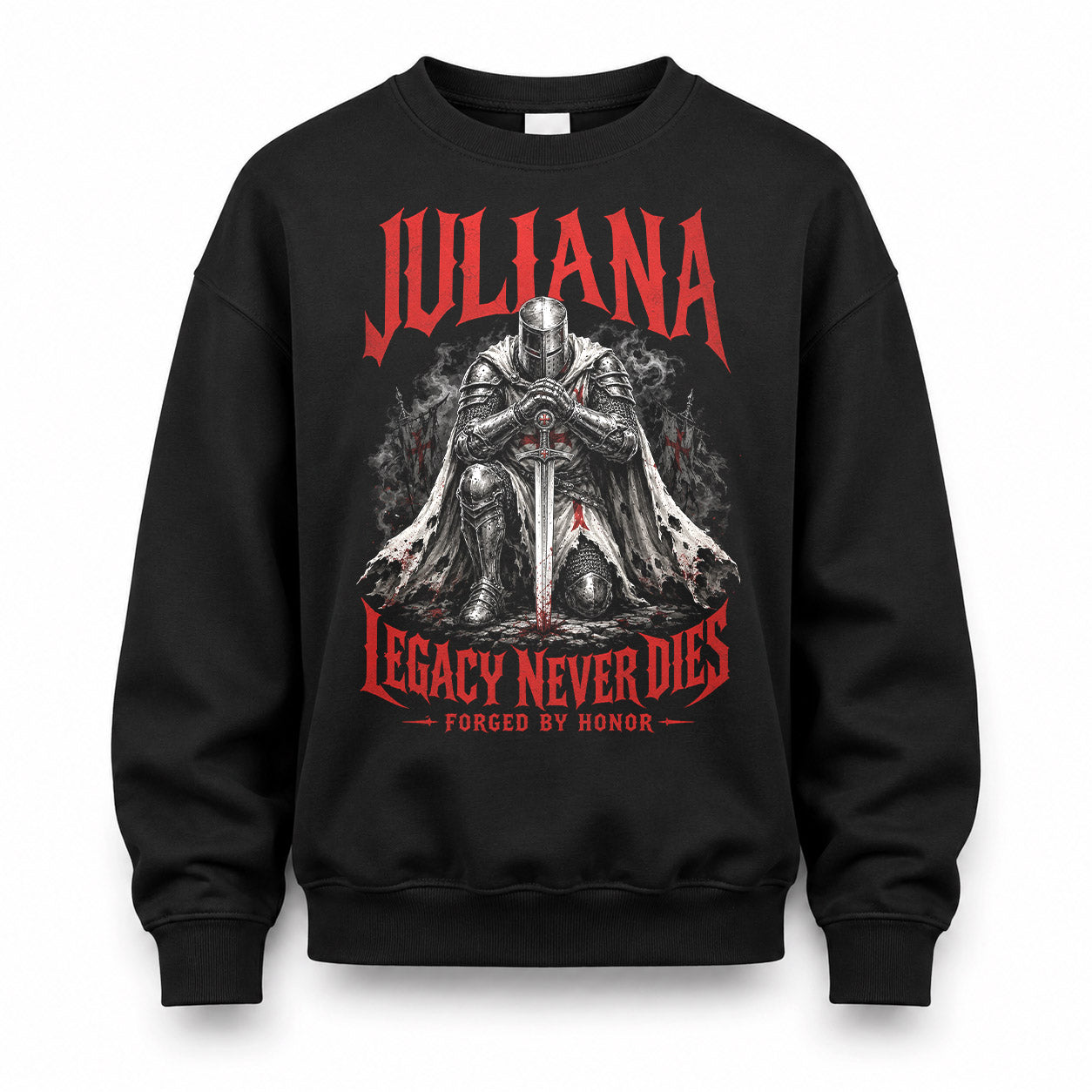 JULIANA HS90-K04-109 - NAME Legacy Never Dies Forged By Honor Personalized Knight