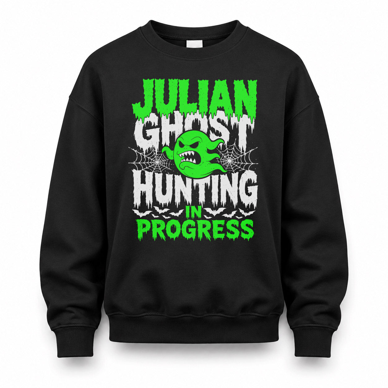 JULIAN HW22-K06-109 - NAME Ghost Hunting In Progress Personalized Halloween Shirt