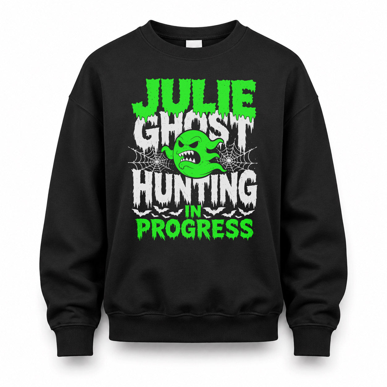 JULIE HW22-K06-109 - NAME Ghost Hunting In Progress Personalized Halloween Shirt