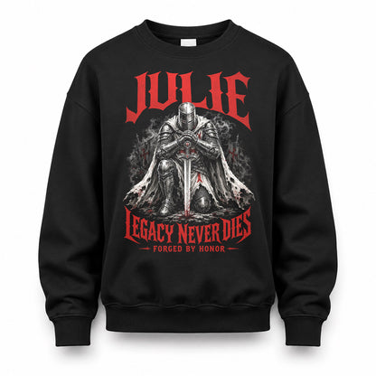 JULIE HS90-K04-109 - NAME Legacy Never Dies Forged By Honor Personalized Knight