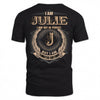 JULIE PH55-T25-Personalized Name Quote Apparel “I Am NAME May Not Be Perfect But I Am Limited Edition”