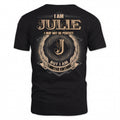 JULIE PH55-T25-Personalized Name Quote Apparel “I Am NAME May Not Be Perfect But I Am Limited Edition”
