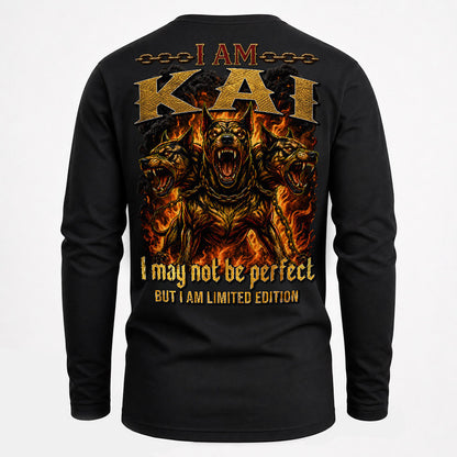 KAI MP88-F2-168–Personalized Bold Quote Apparel “I Am NAME I May Not Be Perfect But I Am Limited Edition