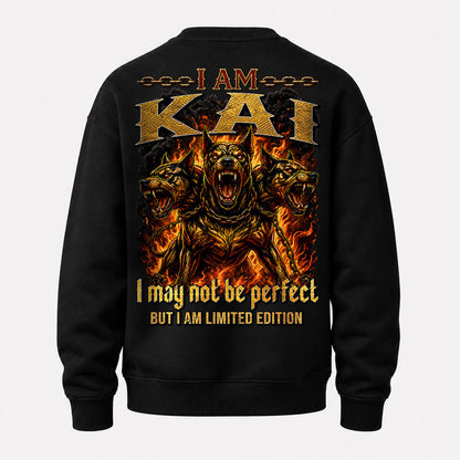 KAI MP88-F2-168–Personalized Bold Quote Apparel “I Am NAME I May Not Be Perfect But I Am Limited Edition