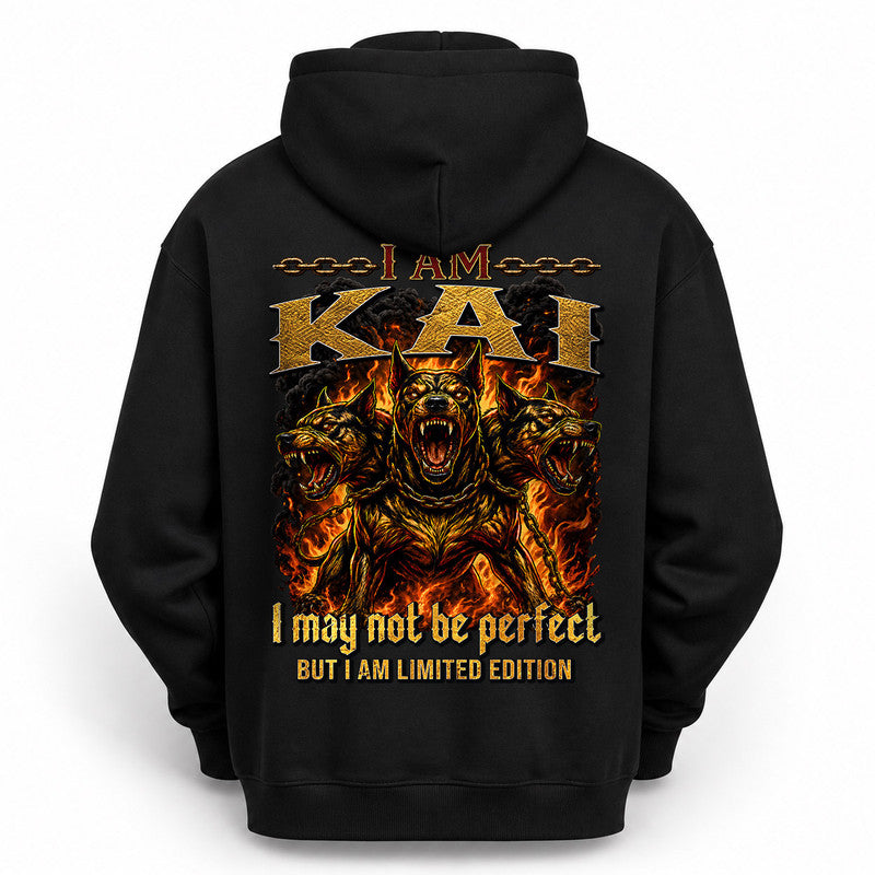 KAI MP88-F2-168–Personalized Bold Quote Apparel “I Am NAME I May Not Be Perfect But I Am Limited Edition