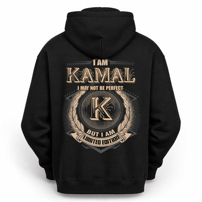 KAMAL PH55-T25-Personalized Name Quote Apparel “I Am NAME May Not Be Perfect But I Am Limited Edition”