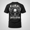 KAMAL P01-K24-229 – Personalized Skull Graphic Apparel “I Am NAME I May Not Be Perfect But I Am Limited Edition”