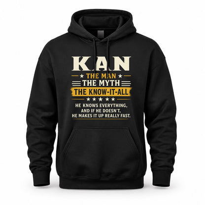 KAN TM90-K04-125 - NAME Legendary Know-It-All Personalized Funny Shirt