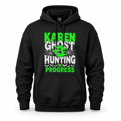 KAREN HW22-K06-109 - NAME Ghost Hunting In Progress Personalized Halloween Shirt