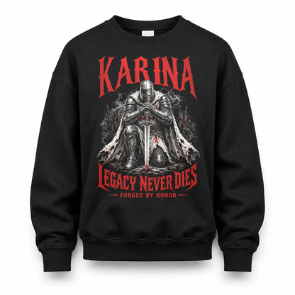 KARINA HS90-K04-109 - NAME Legacy Never Dies Forged By Honor Personalized Knight
