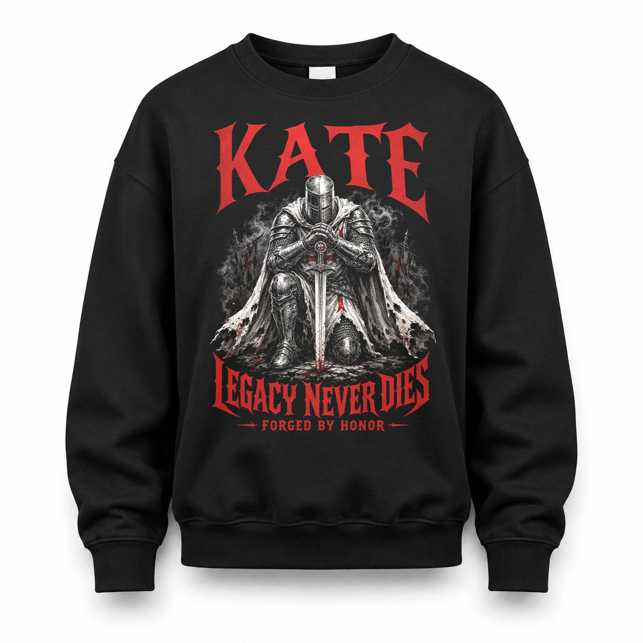 KATE HS90-K04-109 - NAME Legacy Never Dies Forged By Honor Personalized Knight