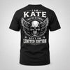 KATE P01-K24-229 – Personalized Skull Graphic Apparel “I Am NAME I May Not Be Perfect But I Am Limited Edition”