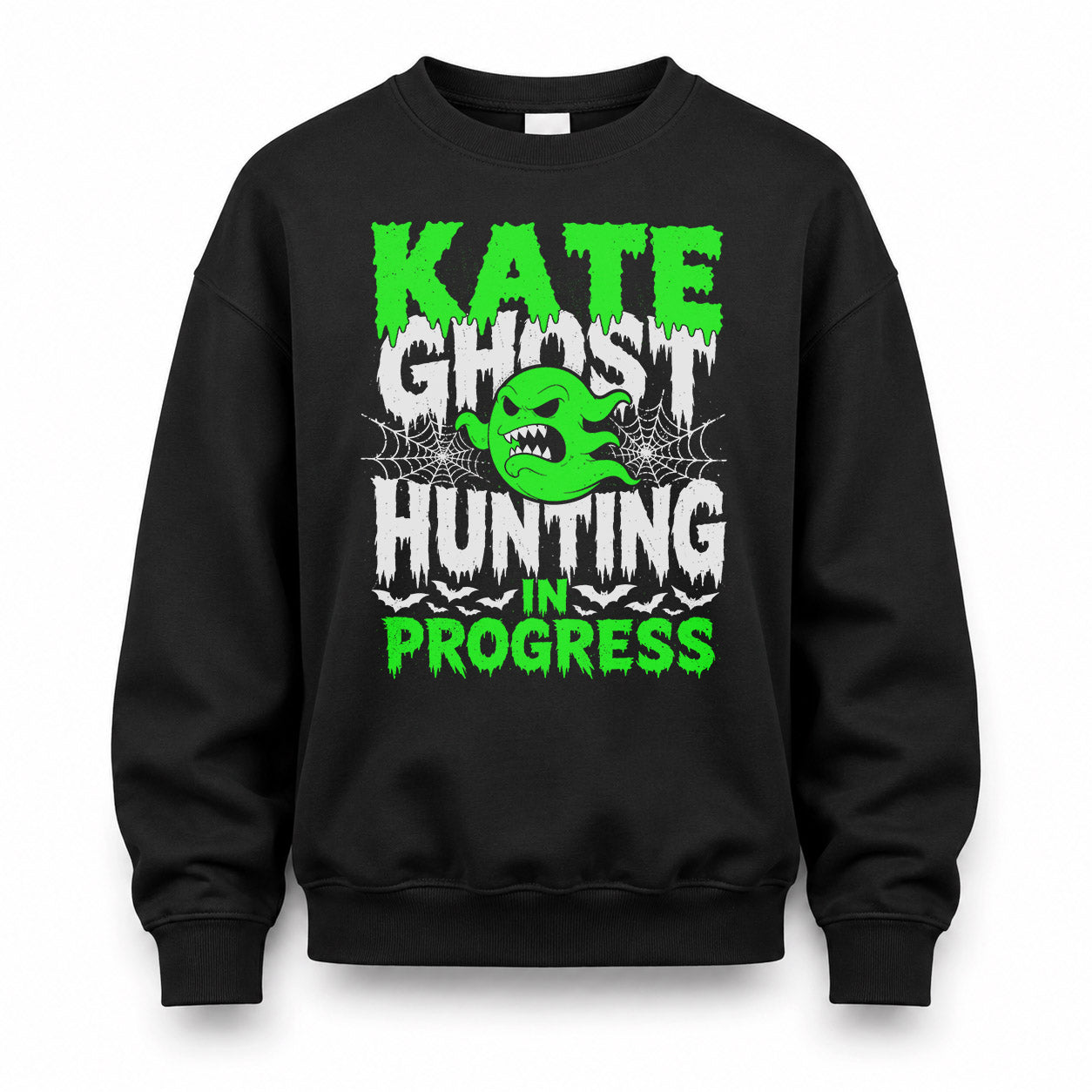 KATE HW22-K06-109 - NAME Ghost Hunting In Progress Personalized Halloween Shirt