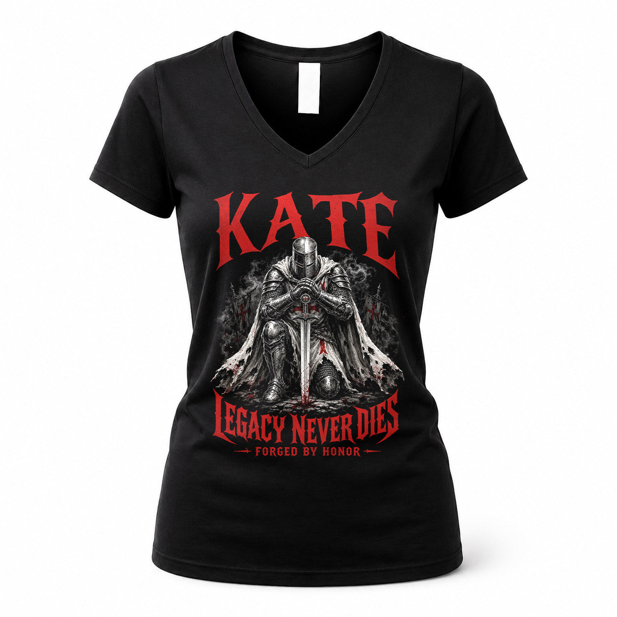 KATE HS90-K04-109 - NAME Legacy Never Dies Forged By Honor Personalized Knight