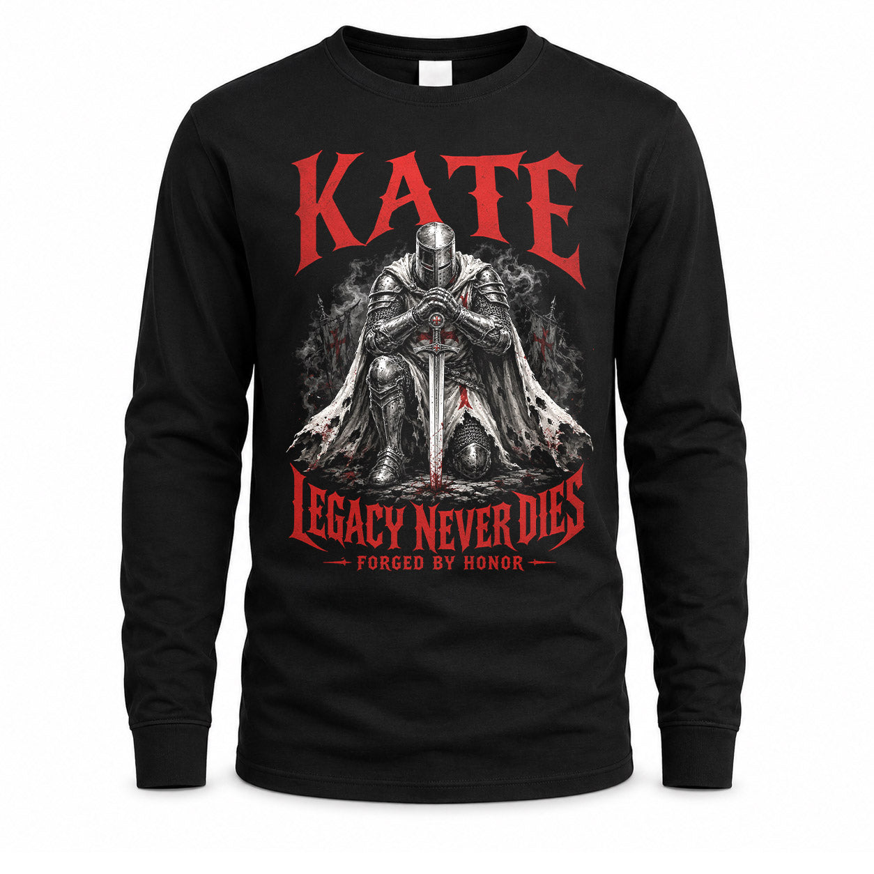 KATE HS90-K04-109 - NAME Legacy Never Dies Forged By Honor Personalized Knight