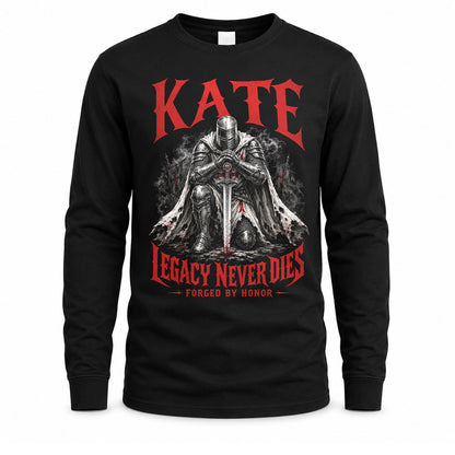 KATE HS90-K04-109 - NAME Legacy Never Dies Forged By Honor Personalized Knight