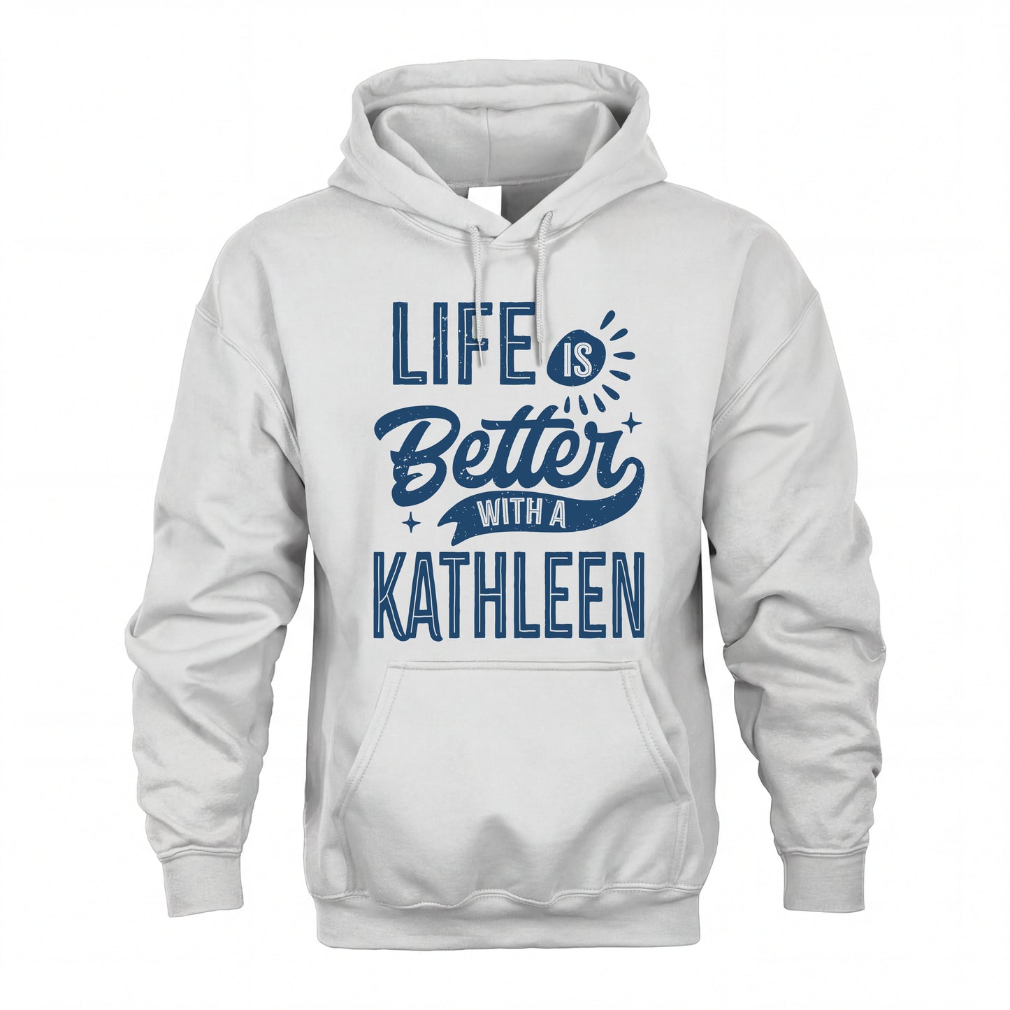 KATHLEEN HH88-K2–Personalized Name Quote T-Shirt Life Is Better With Unisex Gift