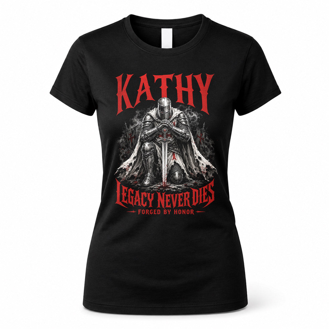 KATHY HS90-K04-109 - NAME Legacy Never Dies Forged By Honor Personalized Knight