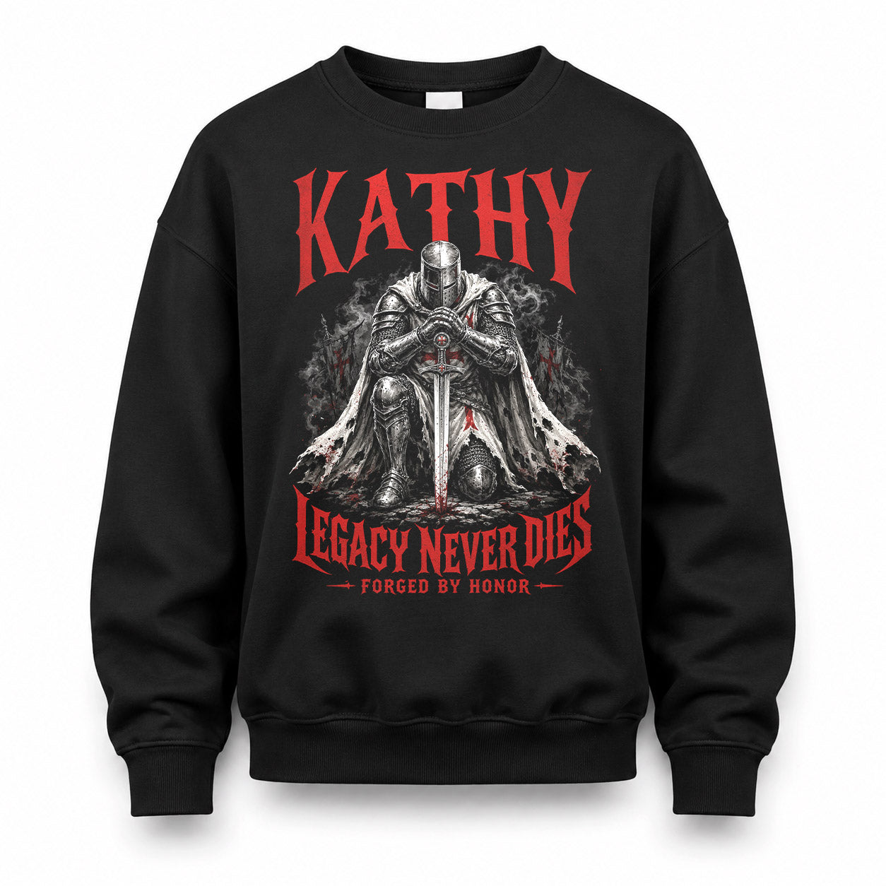 KATHY HS90-K04-109 - NAME Legacy Never Dies Forged By Honor Personalized Knight