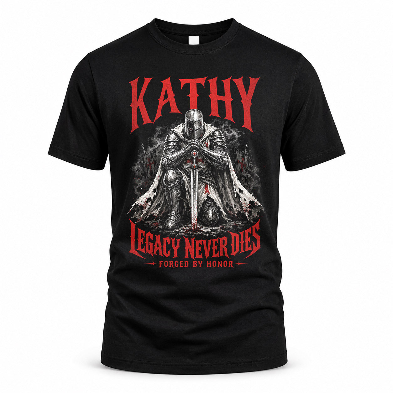 KATHY HS90-K04-109 - NAME Legacy Never Dies Forged By Honor Personalized Knight