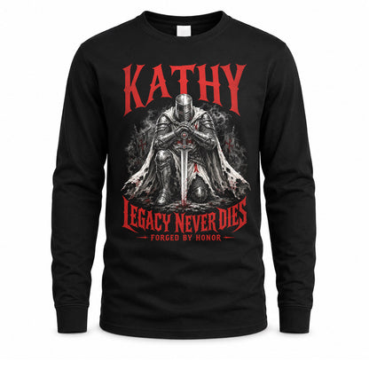 KATHY HS90-K04-109 - NAME Legacy Never Dies Forged By Honor Personalized Knight