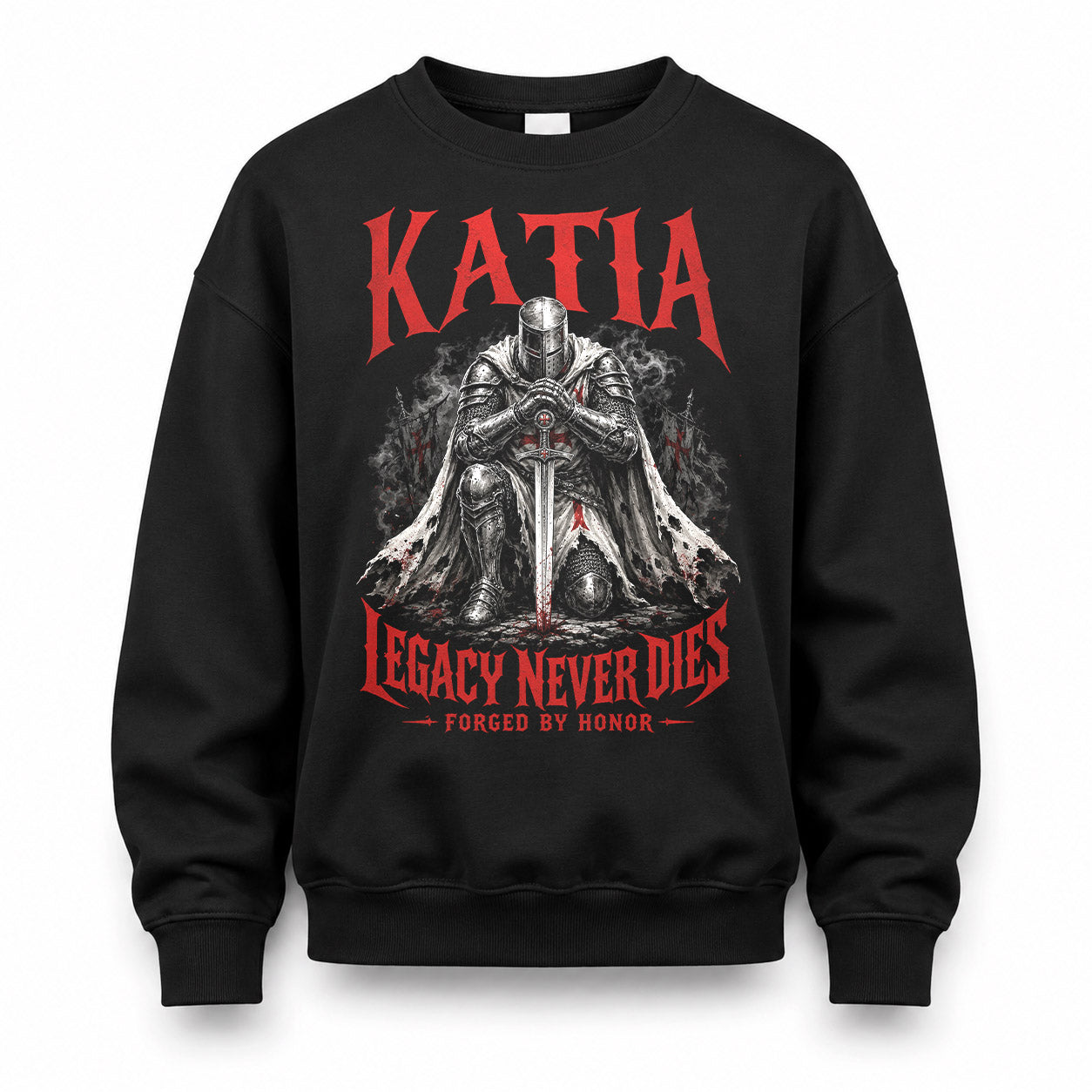 KATIA HS90-K04-109 - NAME Legacy Never Dies Forged By Honor Personalized Knight