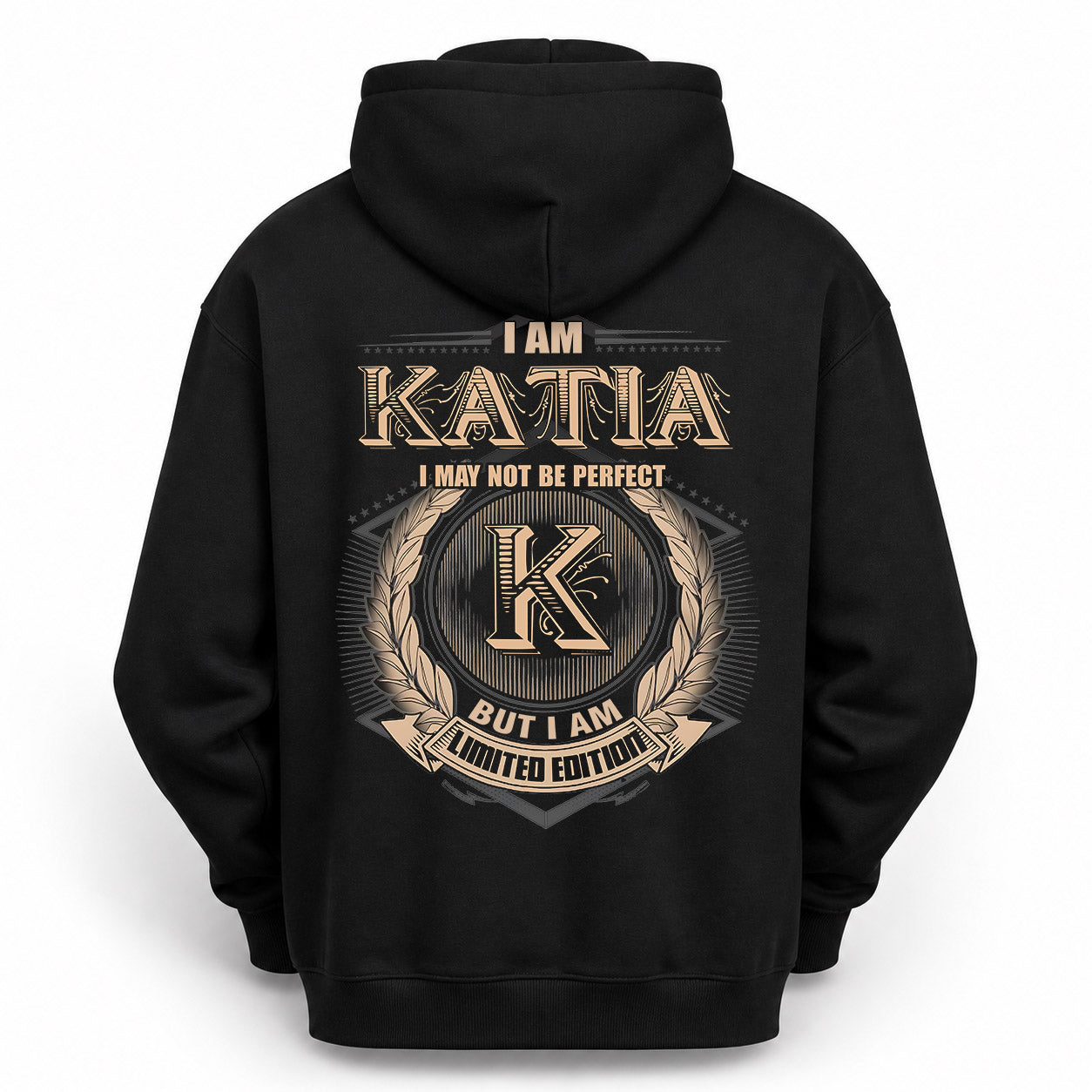 KATIA PH55-T25-Personalized Name Quote Apparel “I Am NAME May Not Be Perfect But I Am Limited Edition”