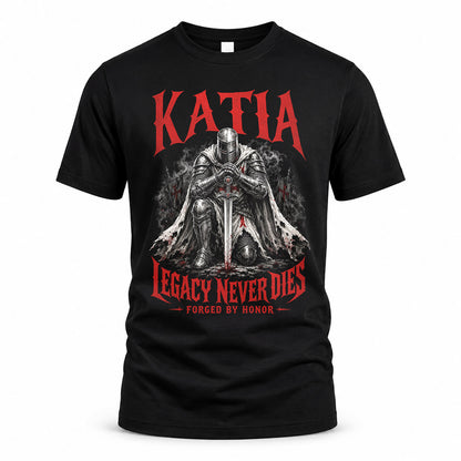 KATIA HS90-K04-109 - NAME Legacy Never Dies Forged By Honor Personalized Knight