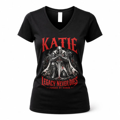 KATIE HS90-K04-109 - NAME Legacy Never Dies Forged By Honor Personalized Knight