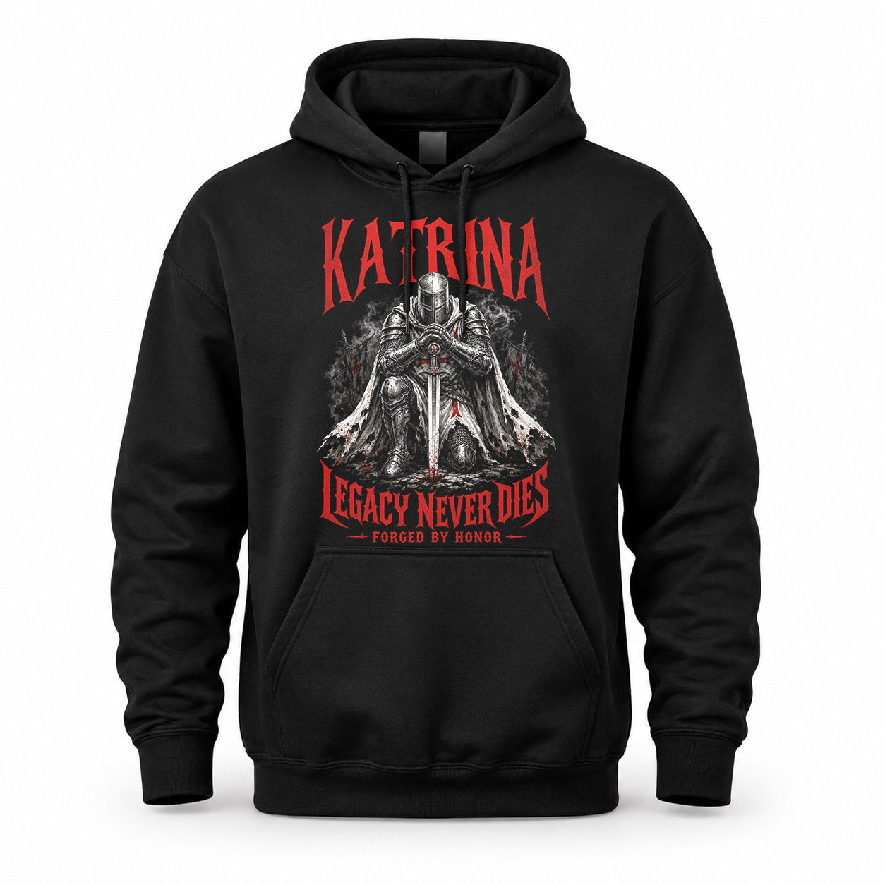 KATRINA HS90-K04-109 - NAME Legacy Never Dies Forged By Honor Personalized Knight