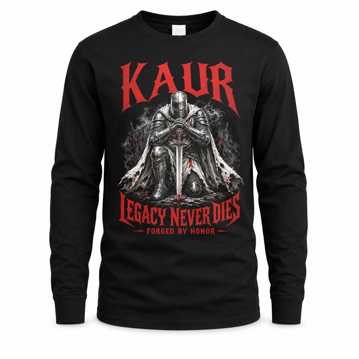 KAUR HS90-K04-109 - NAME Legacy Never Dies Forged By Honor Personalized Knight